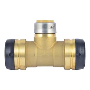 1-1/2 in. x 1-1/2 in. x 1 in. Push-to-Connect Brass Reducing Tee Fitting