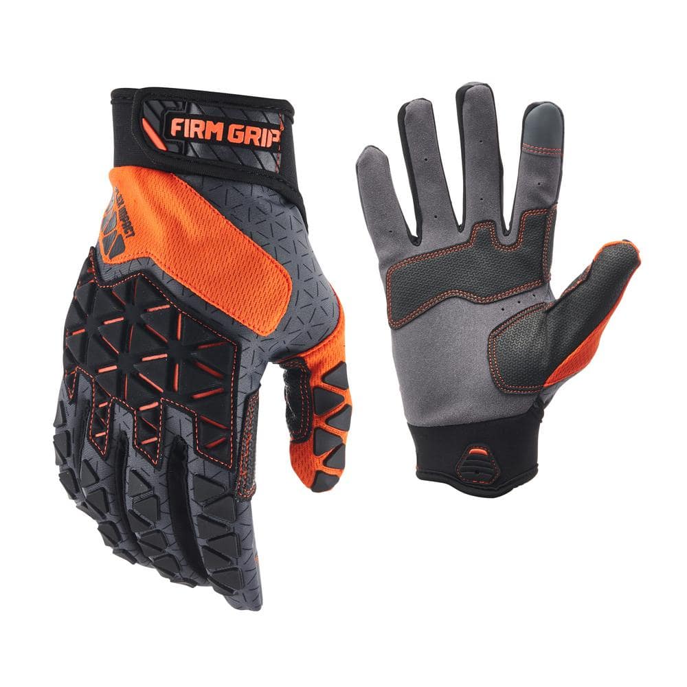 Flexi Grip GlovesWorking Gloves *All Sizes* Flexi Grip Builders Gloves Orange 