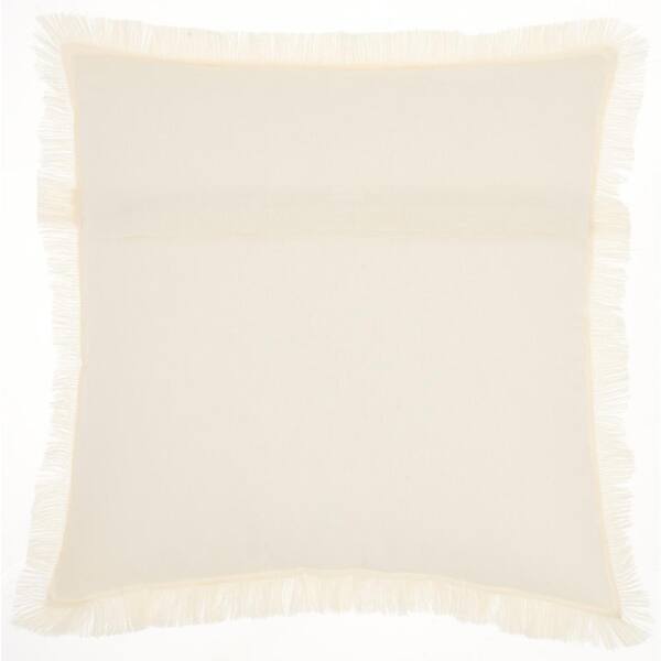 Mina Victory Sofia Beige 18 in. x 18 in. Throw Pillow 074357 - The Home  Depot