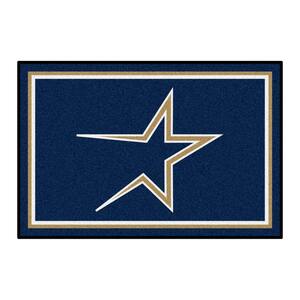 Houston Astros Navy 4 ft. x 6 ft. Plush Area Rug