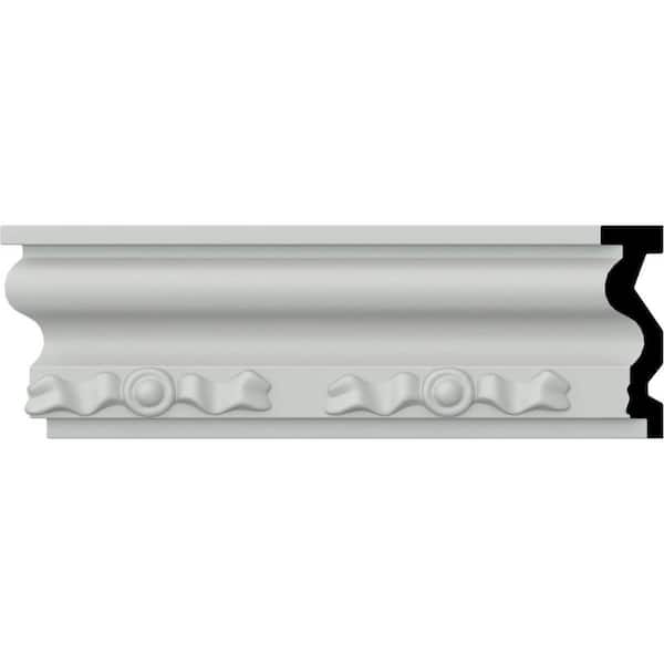 Ekena Millwork SAMPLE - 1 in. x 12 in. x 3-3/8 in. Urethane Finley Chair Rail Moulding