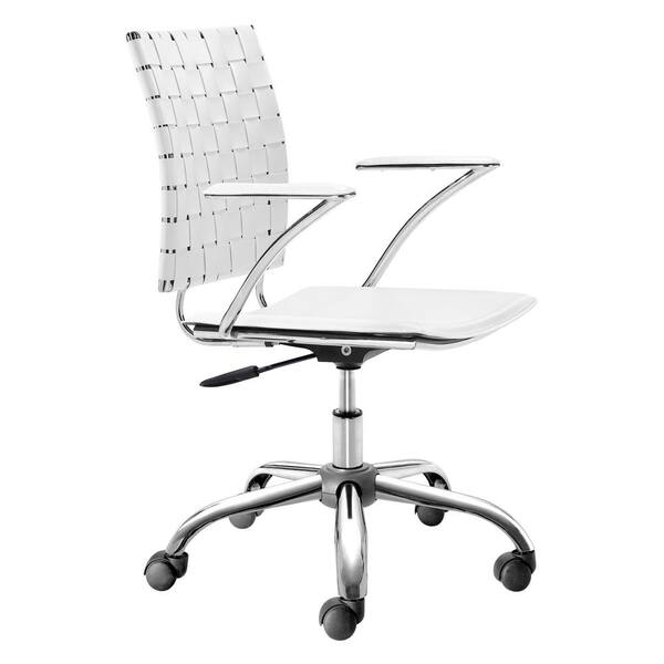 ZUO Criss Cross White Office Chair