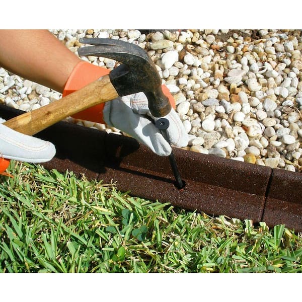 EcoBorder 4 ft. Brown Rubber Landscape Edging (6-Pack)