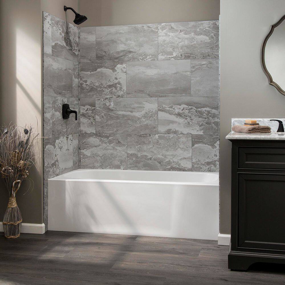 Smoky Sky 25.6 in x 14.8 in Waterproof Vinyl Wall Tiles