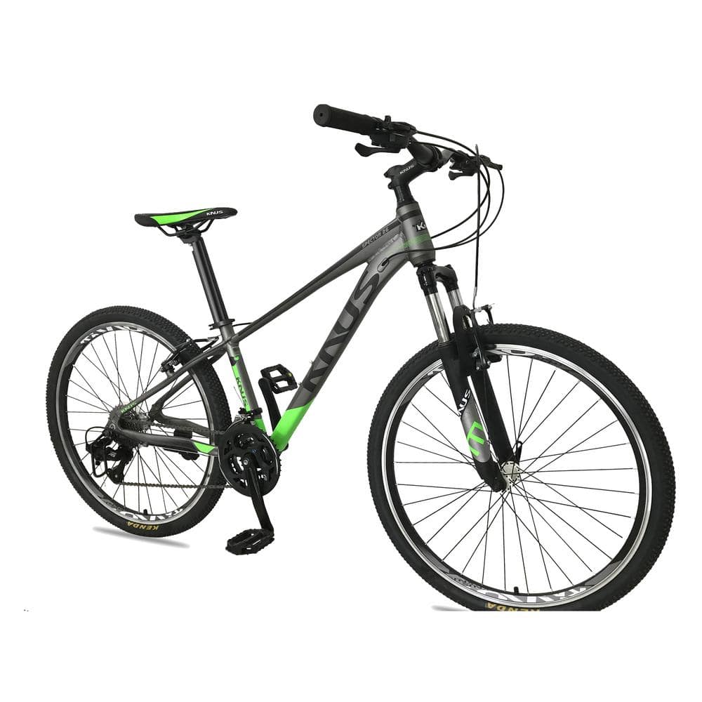 26 in. Aluminium Alloy 27-Speed Front Suspension Adult Mountain Bike (Green
