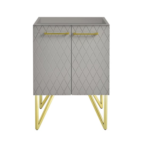 Swiss Madison Annecy 18 in. W x 24 in. D x 35 in. H Bath Vanity Cabinet without Top in Grey