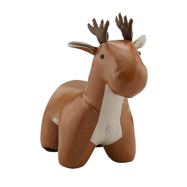 Lucky-Angel CUTE Brown Deer Unicorn Animal Kid Ottoman