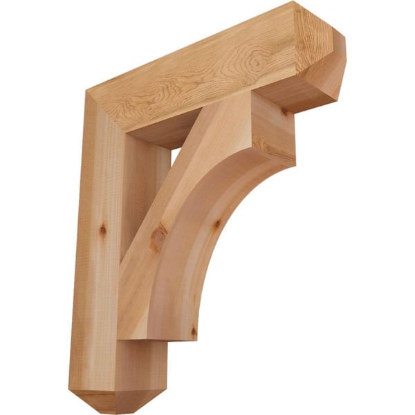 Ekena Millwork 5.5 in. x 30 in. x 26 in. Western Red Cedar Westlake Craftsman Smooth Bracket