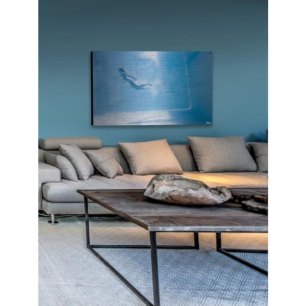 Unbranded 12 in. H x 18 in. W "Through the Blue" by Parvez Taj Printed Brushed Aluminum Wall Art