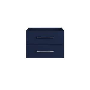 Napa 30 in. W x 22 in. D x 21 in. H Single Sink Bath Vanity Cabinet without Top in Navy Blue, Wall Mounted