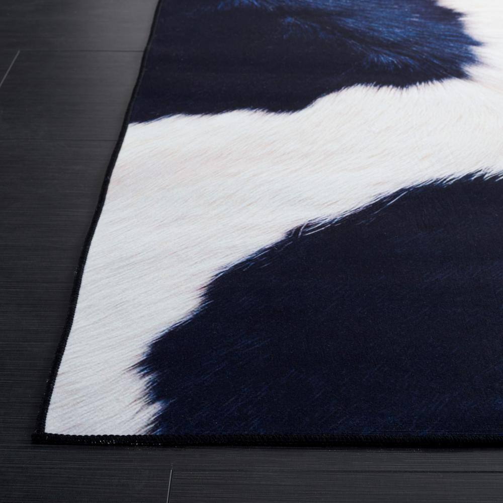 Ivory Synthetic Cowhide Fur 9' x 12' Rectangular Rug