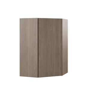 Designer Series Edgeley Assembled 24x36x12.25 in. Diagonal Wall Kitchen Cabinet in Driftwood