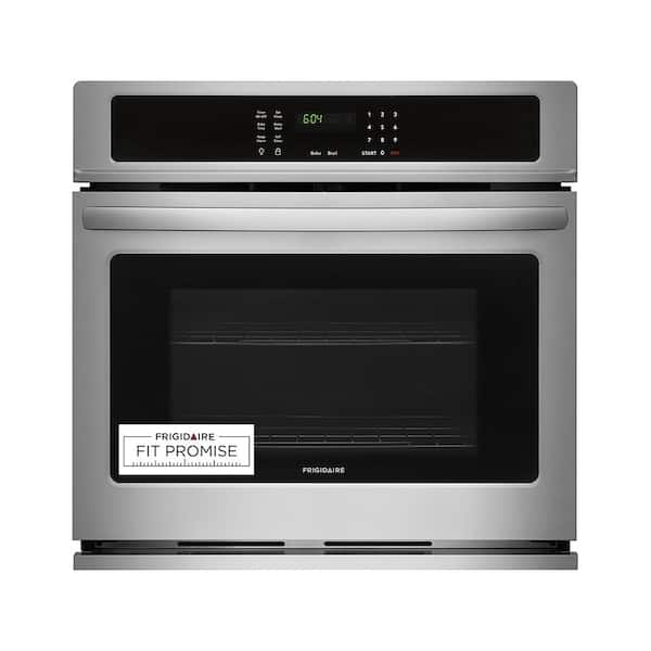 Frigidaire 27 In Single Electric Wall Oven Self Cleaning Stainless Steel Ffew2726ts The Home Depot - Ge 27 Inch Wall Oven Jk3000sfss