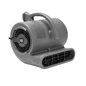 1/2 HP Air Mover for Janitorial Water Damage Restoration Stackable Carpet Dryer Floor Blower Fan in Grey