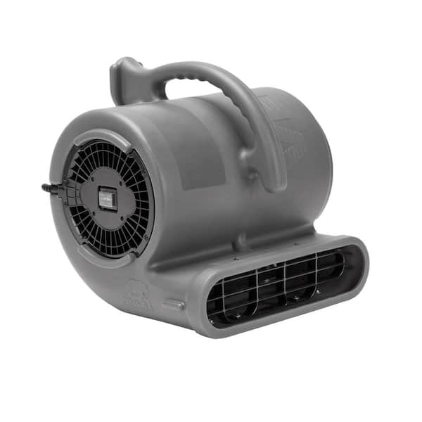 B-Air 1/2 HP Air Mover for Janitorial Water Damage Restoration Stackable  Carpet Dryer Floor Blower Fan in Grey BA-VP-50-GY - The Home Depot