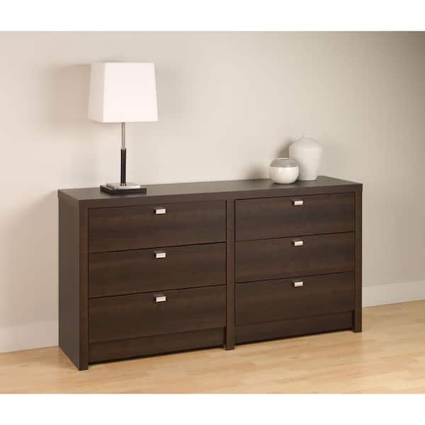 Prepac Series 9 6-Drawer Espresso Dresser