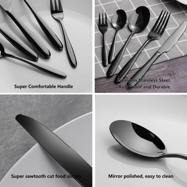 4 Piece Stainless Steel Eating Utensil
