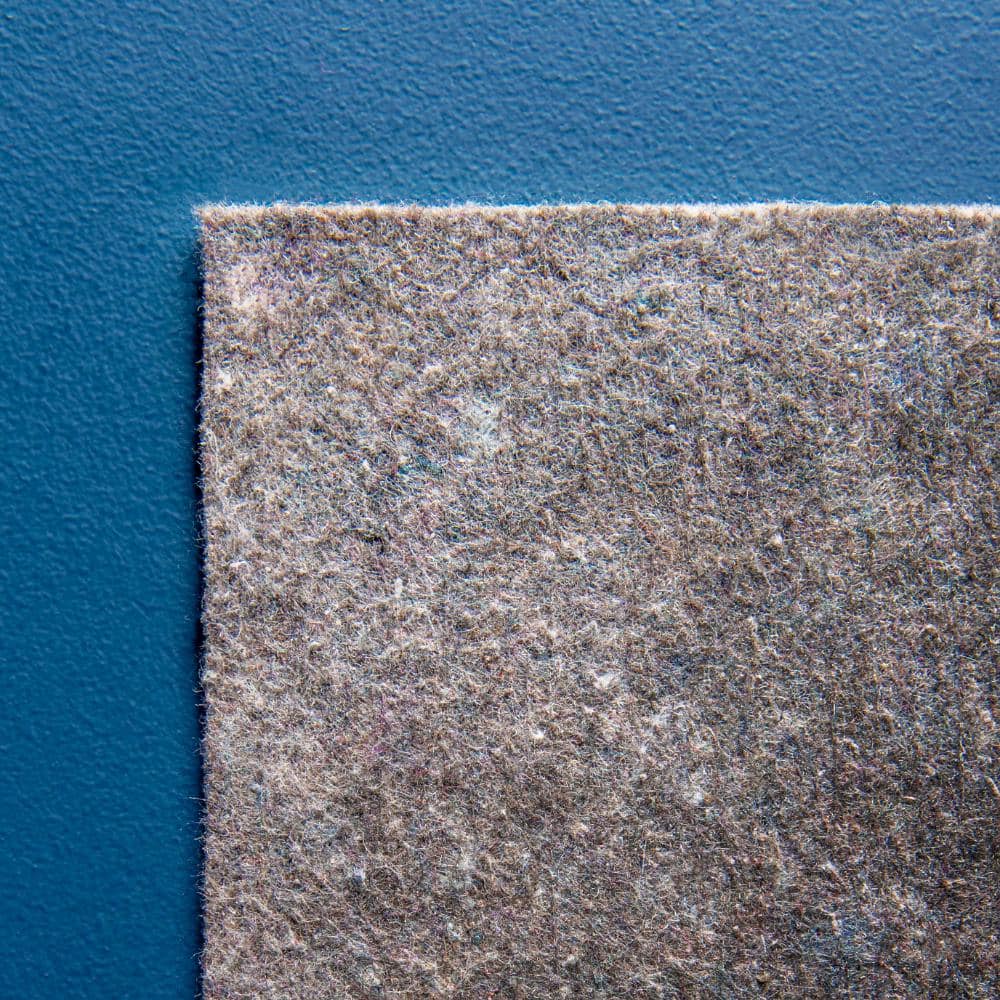 Uni-Luxe 6' Square Dual-Surface Non-Slip Gray Rug Pad
