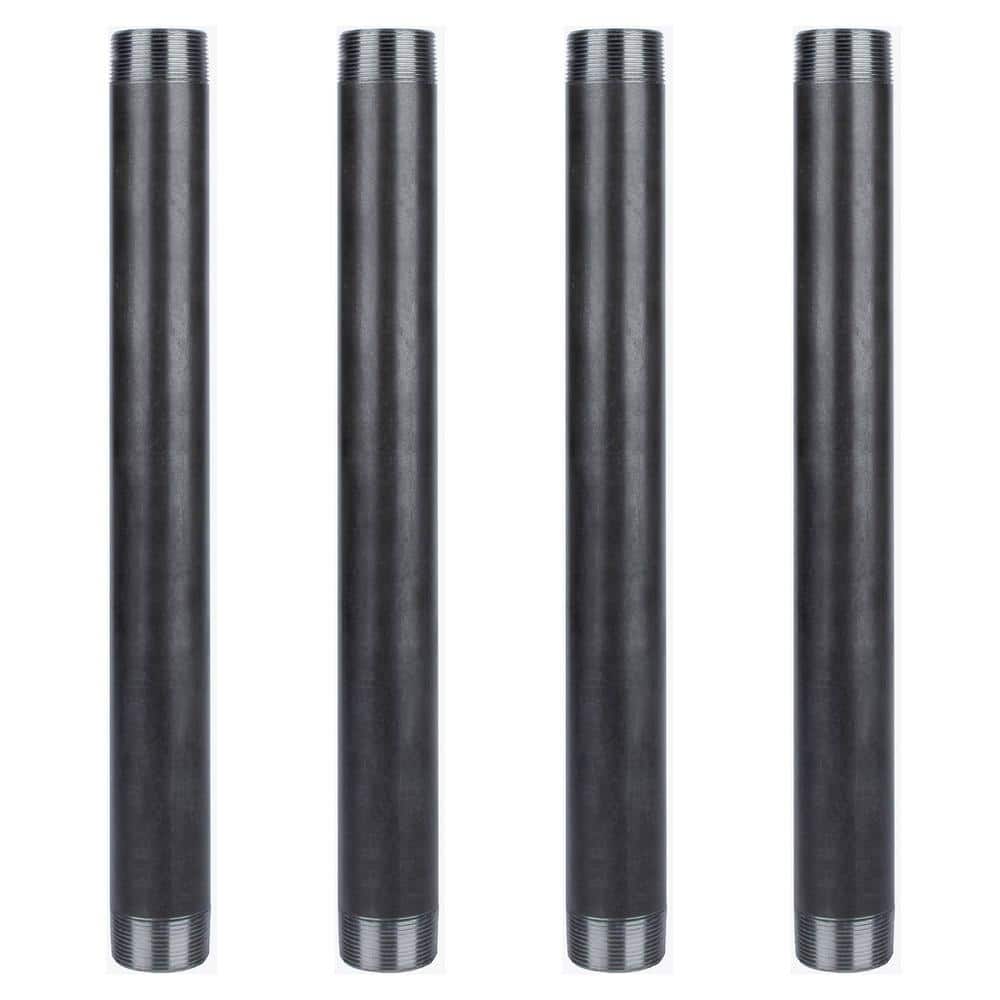 1 1/2 in. x 1.5 ft. L Black Industrial Steel Grey Plumbing Pipe (4-Pack) price history on PriceWatchPro