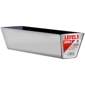 14 in. Stainless Steel Mud Pan with Curved Bottom
