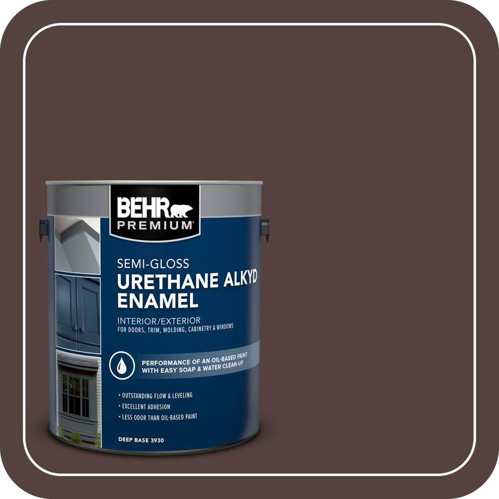 BEHR PREMIUM 1 gal. #BNC-21 Double Espresso Urethane Alkyd Semi
