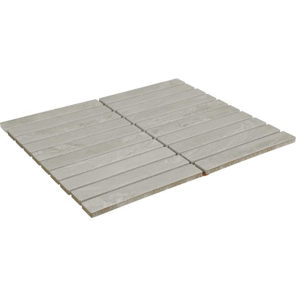 Daltile Bryne Mist 12 in. x 10 in. Glazed Ceramic Straight Joint Mosaic Tile (8.3 sq. ft./case)