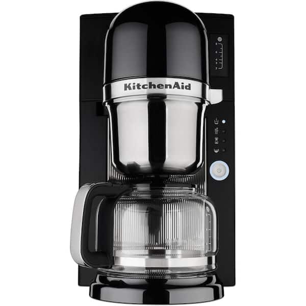 KitchenAid 8-Cup Black Drip Coffee Maker with Glass Carafe