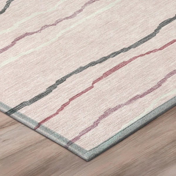 Chantille Machine Washable Indoor/Outdoor Abstract ACN2974 Pink 2 ft. x 3 ft. Accent Rug