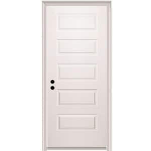 32 in. x 80 in. Rockport Right-Hand Primed Composite 20 Min. Fire-Rated House-to-Garage Single Prehung Interior Door