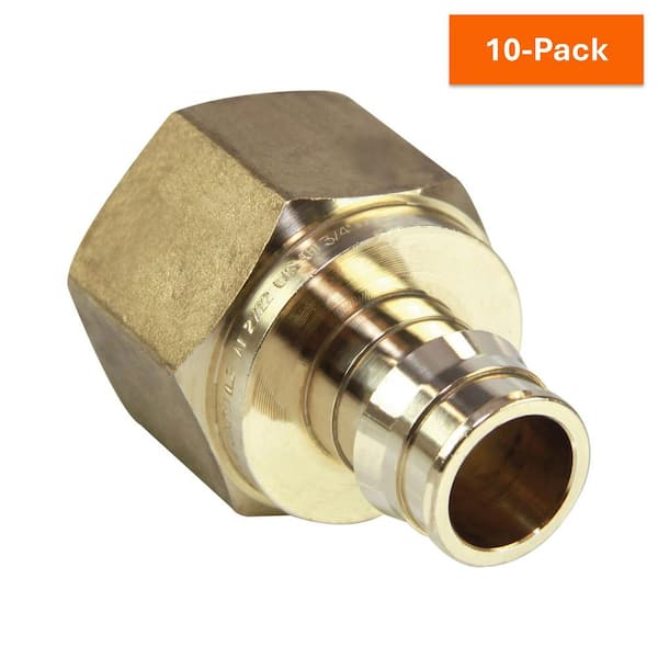 Uponor ProPEX 3/4 in. PEX-A Expansion Barb x 1 in. NPT Lead-Free Brass Reducing Female Threaded Adapter (10-Pack)