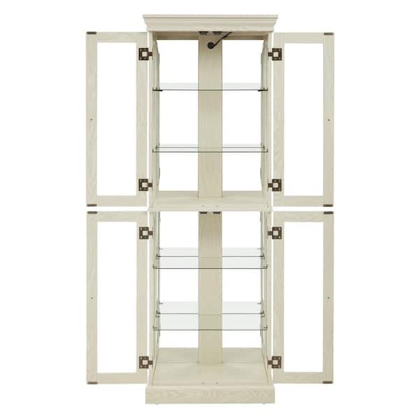 COWLOWN 24.21 in. W x 12.2 in. D x 71.26 in. H Bathroom White Linen Cabinet