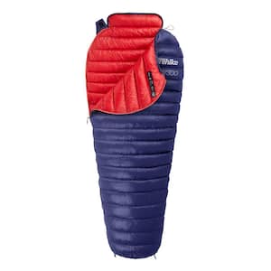 78.7 in. Mummy Down Camping Sleeping Bag in Blue