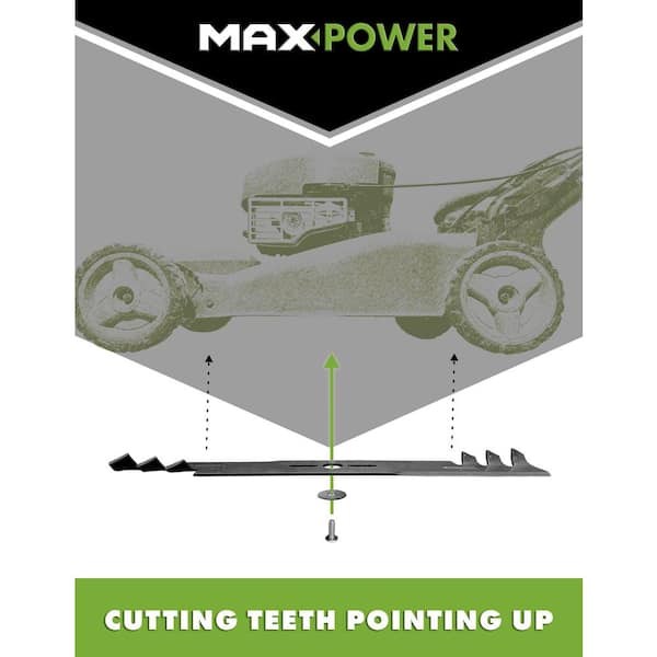 MaxPower 2 Blade Commercial Mulching Set for Many 42 in. Cut MTD