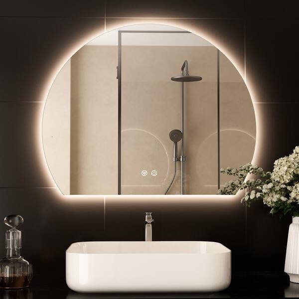 Homsion 30x55 Inch LED Bathroom Mirror - Anti-Fog, Dimmable Front & Back Light, 3 Color Temperatures - View #4