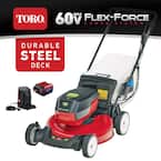 Recycler 21 in. SmartStow 60-Volt Lithium-Ion Brushless Cordless Battery Walk Behind Mower RWD 6.0 Ah w/ Battery&Charger
