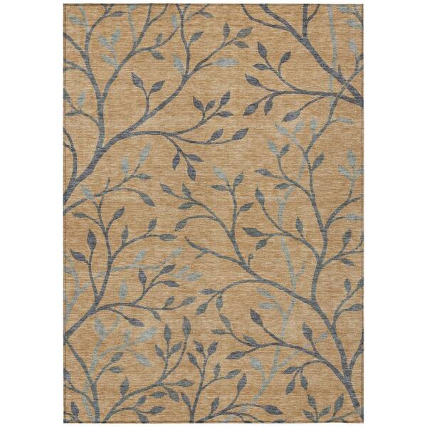 Chantille Machine Washable Indoor/Outdoor Abstract ACN3024 Wheat 5 ft. x 7 ft. 6 in. Area Rug