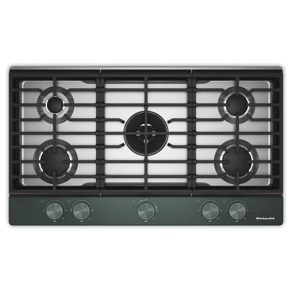 36 in. 5 Burners Gas Cooktop in Juniper with Integrated Wok Grate