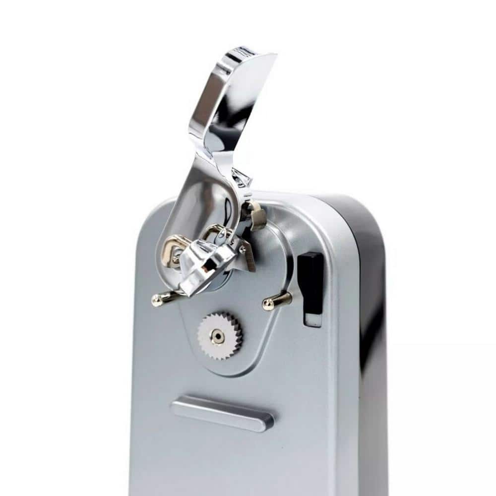 Chrome Electric Can Opener with Power Cut Blade