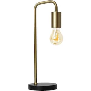 Industrial Desk Lamp, 15.5". 100% Metal Lamp, UL Certified Ceramic E26 Socket, Minimalist Design for Home Decoration.