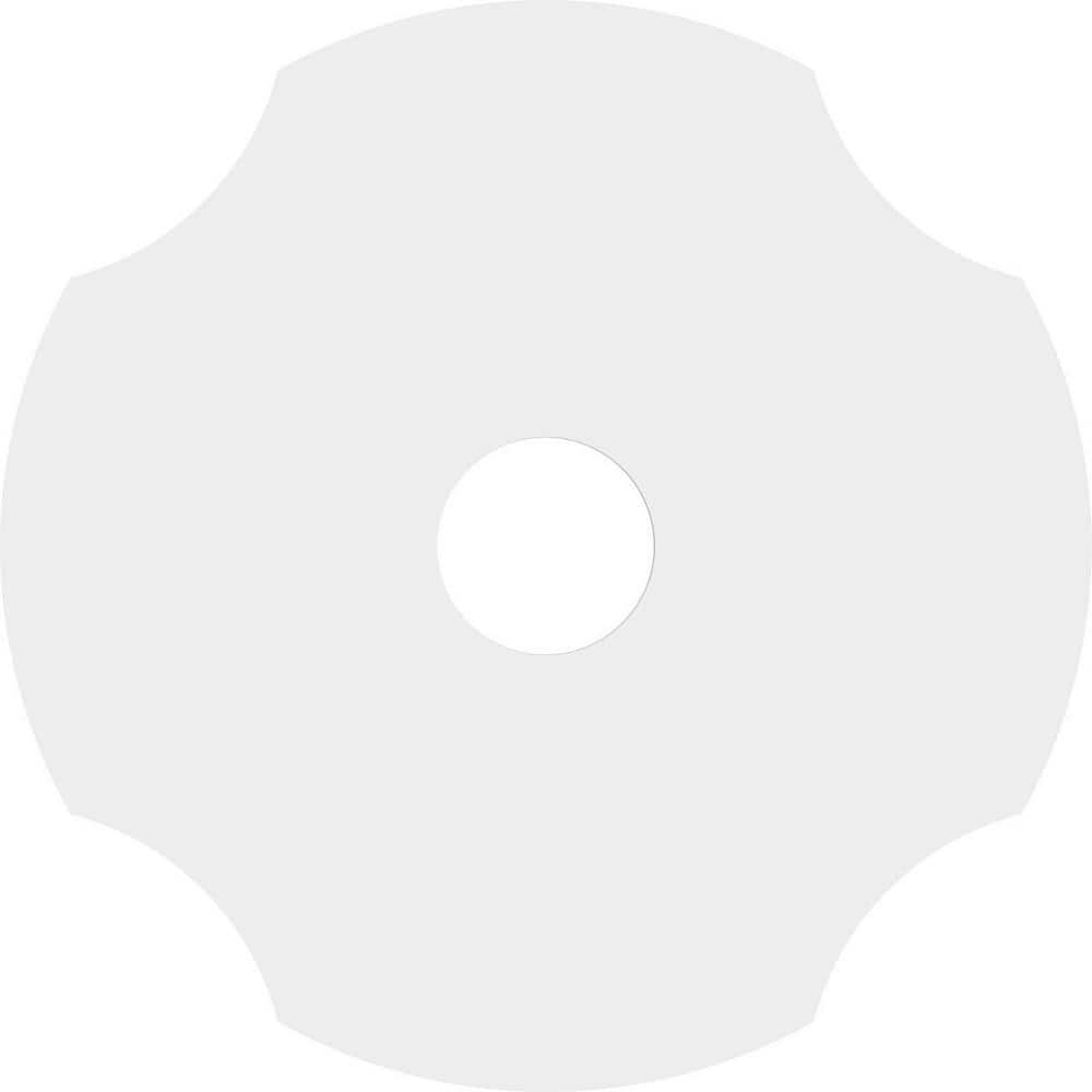 10" White PVC Contemporary Ceiling Medallion
