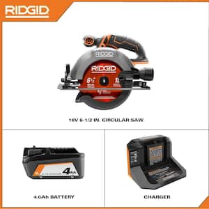 18V Cordless 6-1/2 in. Circular Saw Kit with (1) 4.0 Ah Battery and Charger