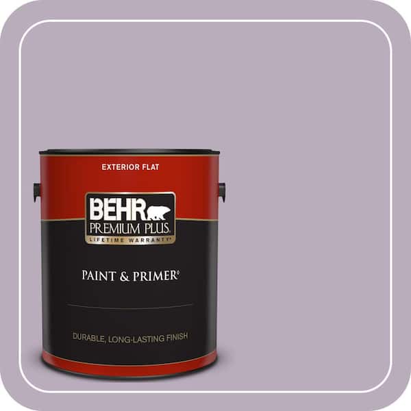 BEHR PREMIUM PLUS 1 gal. Home Decorators Collection #HDC-SP14-12 Exclusive Violet Flat Exterior Paint & Primer