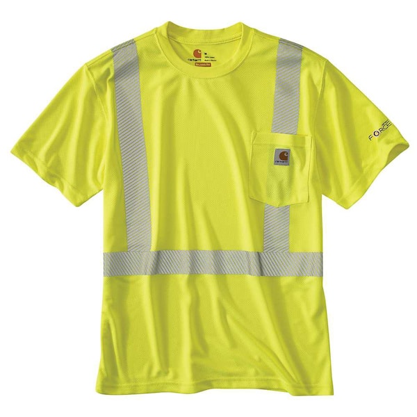 Carhartt Personal Protective Regular X Large Brite Lime Polyester Short-Sleeve T-Shirt