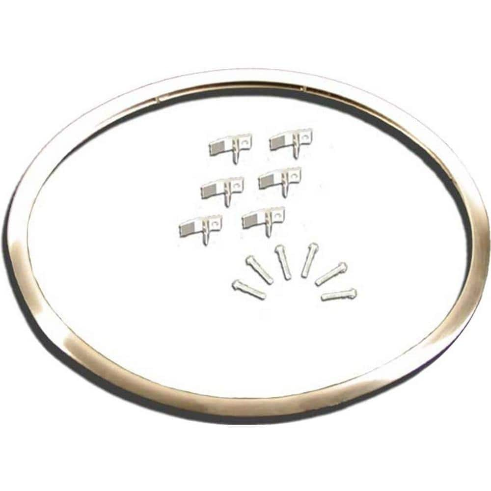 Vance Stainless Steel Sink Frame Hudee Rim 16 In X 19 In Oval Sink   Brushed Stainless Steel Vance Sink Mounting Hardware 3s41619s 64 1000 