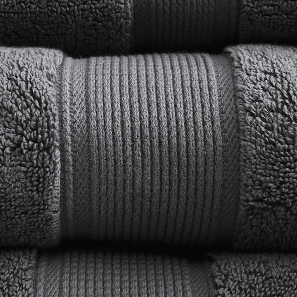 DEERLUX Gray 100% Cotton Turkish Hand Towels 18 in. x 40 in. Diamond  Peshtemal Kitchen and Bath Towels (Set of 2) QI004005.GY.2 - The Home Depot