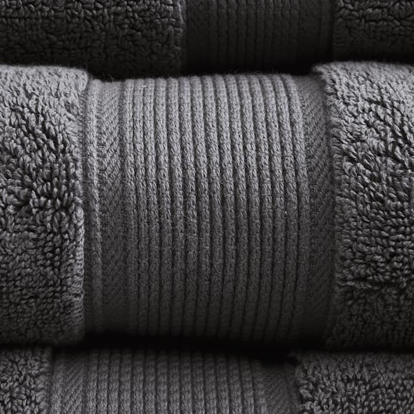 800GSM 8-Piece Grey 100% Premium Long-Staple Cotton Bath Towel Set