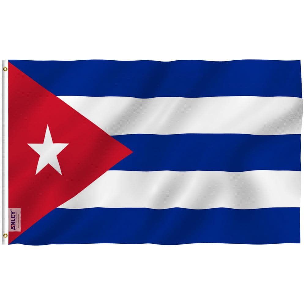 Fly Breeze 3 ft. x 5 ft. Polyester Cuba Flag 2-Sided Flag Banner with Brass