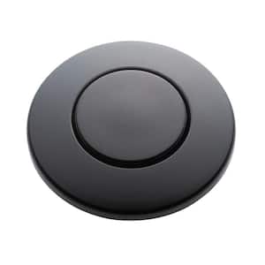 Sink-Top Air Switch Push Button in Gloss Black for InSinkErator Garbage Disposal
