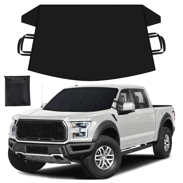 Angel Sar 73.5" x 42.5" X-Large InsulationTruck Windshield Cover for Ice Snow, 600D Oxford Fabric Frost Cover Suit for Suv Truck