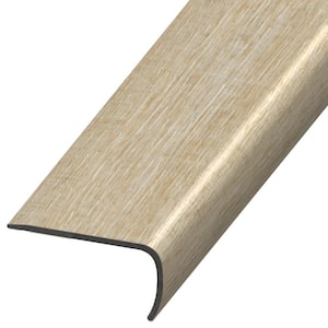 DuraDecor Classy Chic Charming Oat 1 in. T x 2 in. W x 94 in. L Stair Nose Molding